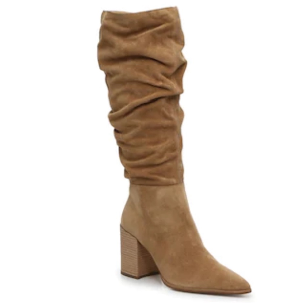 New Steve Madden Nude Suede Boots Size 6